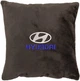 Подушка декоративная Evatech Hyundai Коричневая с вышивкой 45х45 см (MPCSHZV013) - изображение 1
