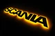 Надпись на решетку Scania нержавейка с оранжевой подсветкой (82см.*14см.) - изображение 5
