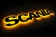 Надпись на решетку Scania черная с оранжевой подсветкой (82см.*14см.) - изображение 6