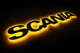 Надпись на решетку Scania нержавейка с оранжевой подсветкой (82см.*14см.) - изображение 6