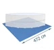 Каркасний басейн Intex 26716-2 Prism Frame Pool 366 х 99 см з фільтр-насосом,сходами,тентом та підстилкою 8592 літ - зображення 10