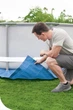 Каркасний басейн Intex 26716-2 Prism Frame Pool 366 х 99 см з фільтр-насосом,сходами,тентом та підстилкою 8592 літ - зображення 12