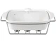 Мармит Kamille Food Warmer керамическая форма 3л 38см с подогревом - изображение 2