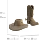 Картонный 3D пазл-конструктор Cartonic 3D Puzzle Western Hat And Boot (CARTWEST) - изображение 4