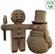 Картонный 3D пазл-конструктор Cartonic 3D Puzzle Gingerbread Man And Snowman (CARTGINGER) - изображение 2