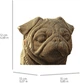 3D пазл-конструктор Cartonic 3D Puzzle Pug Мопс Картонный (CARTPUG) - изображение 4