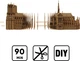 Картонний 3D пазл-конструктор Cartonic 3D Puzzle Notre-Dame De Paris (CARTNOTRE) - зображення 7