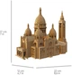 Картонный 3D пазл-конструктор Cartonic 3D Puzzle Sacré-Coeur Basilica (CARTSACRE) - изображение 5