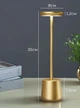 Сенсорная лампа ночник с usb зарядкой на аккумуляторе в спальню / led лампа настольная с аккумулятором 9136 OnePro Золотой 68603 - изображение 5
