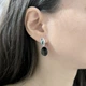 Серебряные серьги с натуральным ониксом (60002120) - изображение 6
