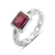 Серебряное кольцо с натуральным рубином 2.157ct, вес изделия 3,52 гр (2167150) - изображение 1