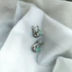 Серебряные серьги с натуральным изумрудом 1.54ct (2167365) - изображение 3