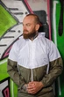 Спортивний костюм з плащівки Ультра хакі-білий XXL - изображение 2