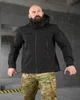 Тактична демісезонна куртка SoftShell XS чорна (12796) - зображення 3