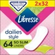 Прокладки гігієнічні Libresse Daily Fresh Normal 64 шт (7322540575477) - зображення 1