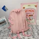Рюкзак в корейском стиле розовый с игрушкой - изображение 3