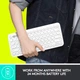 Бездротова клавіатура Logitech K380 Multi-Device Bluetooth White - изображение 5