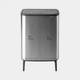 Бак для сміття Brabantia Touch Bin Bo Hi (2 х 30 л), Сталевий матовий (130649) - зображення 5