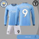 Дитяча лонгслив футбольна форма Haaland (Холанд) 9 Manchester city 24/25, розмір 26 ( зріст 140–145 см.), голуба - изображение 1