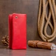 Женский вертикальный кошелек ST Leather 19202 из натуральной кожи красный на кнопке 56485 - изображение 6