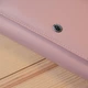 Женский кожаный кошелек из натуральной кожи горизонтальный с отделениями для карт и купюр на магните вместительный, розовый 62587 - изображение 10