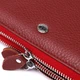 Гаманець-клатч жіночий ST Leather з натуральної шкіри вертикальний на блискавці з ремінцем Червоний 55681 - зображення 7