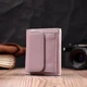 Женский компактный кожаный кошелек ST Leather бежевый тройного сложения с монетницей 55830 - изображение 7