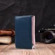 Женский кожаный кошелек средний из натуральной кожи тройного сложения с монетницей и отделениями на молнии, разноцветный 62614 - изображение 7