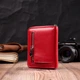 Жіночий гаманець ST Leather з натуральної шкіри на блискавці червоний з монетницею 55640 - зображення 7