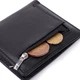 Женский кошелек ST Leather из натуральной кожи с внешней монетницей Вертикальный Черный 55750 - изображение 5