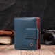 Женский кошелек ST Leather из натуральной кожи бирюзовый вертикальный с монетницей 55630 - изображение 7