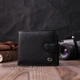 Гаманець чоловічий шкіряний з монетницею ST Leather Чорний 42635 - зображення 7