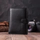 Чоловічий шкіряний гаманець ST Leather для документів, паспорта й карток з монетницею чорний 10.5×14×2 см 72279 - зображення 7