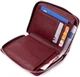 Женское портмоне ST Leather из натуральной кожи бордовое на молнии с монетницей 56461 - изображение 4
