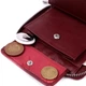 Женское портмоне ST Leather из натуральной кожи бордовое на молнии с монетницей 56461 - изображение 6