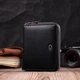 Женский кошелек ST Leather из натуральной кожи на молнии для карт черный с монетницей 55638 - изображение 6
