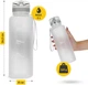 Бутылка для воды спортивная 4FIZJO 1000 мл Grey (P-5905973404273) - изображение 9