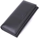 Жіночий шкіряний гаманець ST Leather чорний великий горизонтальний 4 відділення з монетницею 55549 - зображення 1