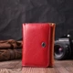 Женский кожаный кошелек ST Leather разноцветный вертикальный тройного сложения с монетницей 55544 - изображение 6
