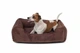 Лежак Harley and Cho Dreamer Brown Velvet L 90x60 cm Коричневий для собак (3100091) - зображення 4