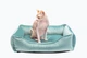 Лежак Harley and Cho Dreamer Velur Tiffany S 60x45 cm М'ятний для собак та кішок (HC-003102580) - зображення 4