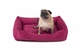 Лежак Harley and Cho Dreamer Berry XХL 120x80 cm Фуксия для собак (3100073) - изображение 4