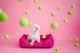 Лежак Harley and Cho Dreamer Berry XХL 120x80 cm Фуксия для собак (3100073) - изображение 5