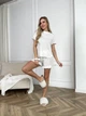 Жіночий трикотажний домашній костюм (футболка + шорти) Uaclothes 46-48 Білий (like30736-109521350) - зображення 1