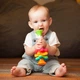 Пирамидка-спиннер Fat Brain Toys MiniSpinny тактильная (F134ML) - изображение 4