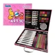 Детский набор для творчества рисование карандаши маркеры краски Art Set, 57 предметов (розовый) - изображение 1