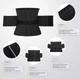 Корсет утягивающий для похудения с двойной утяжкой на талии Super Waist M черный - изображение 4