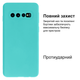 Чехол противоударный Silicone case защита камеры Kassel для Samsung S10 (02) бирюза Sea blue - изображение 2