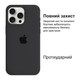 Чохол Kassel Silicone Full Case Protective для iPhone 13 Pro з мікрофіброю темно-сірий Charcoal Gray - зображення 2