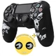 Качественный защитный силиконовый чехол BearWolf (White) для геймпада Sony DualShock (PS4) + накладки на стики - изображение 1